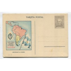 ARGENTINA ENTERO POSTAL GJ TAR-70 TARJETA POSTAL NUEVA U$ 20